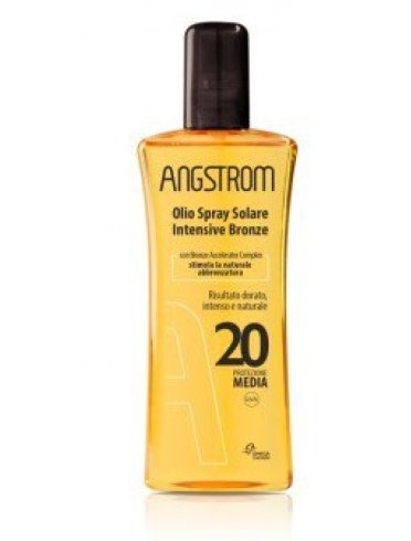 Angstrom protect olio solare spray intensive tan spf 20 150 ml