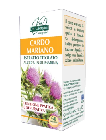 Cardo mariano estratto titolato 60 pastiglie Cardo mariano estratto titolato 60 pastiglie
