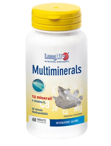 Longlife multiminerals - integratore multivitaminico - 60 tavolette Longlife multiminerals - integratore multivitaminico - 60 tavolette