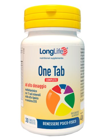 Longlife one tab complete - integratore multivitaminico - 30 tavolette