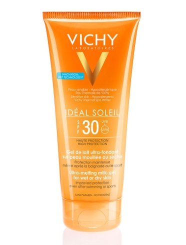 Vichy ideal soleil - gel latte solare corpo con protezione alta spf 30 - 200 ml 