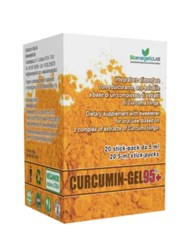 Curcumin gel 95+ 20 bustine da 5 ml Curcumin gel 95+ 20 bustine da 5 ml