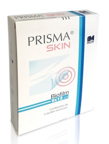 Prisma skin biofilm - trattamento di ferite e lesioni con mesoglicano misura 8 x 12 cm - 5 buste