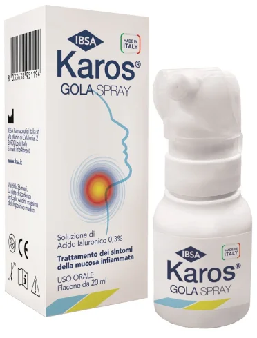 Karos 0.3% - spray orale per il trattamento infiammatorio del cavo orale - 20 ml Karos 0.3% - spray orale per il trattamento infiammatorio del cavo orale - 20 ml