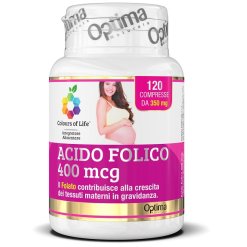 Colours Of Life Acido Folico - Integratore per Donne in Gravidanza - 120 Compresse