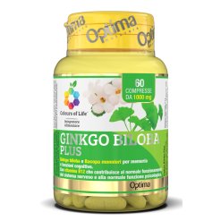 Colours Of Life Ginkgo Biloba Plus - Integratore per la Memoria - 60 Compresse
