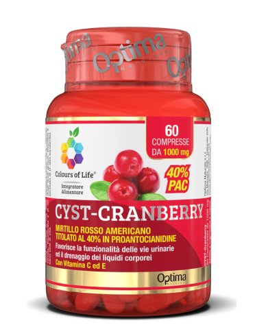 Colours of life cyst-cranberry - integratore per il benessere delle vie urinarie - 60 compresse