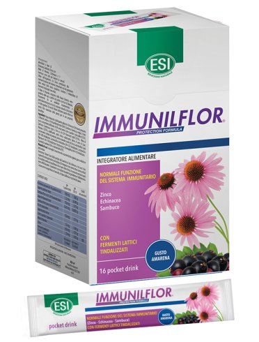 Esi immunilflor protection formula - integratore difese immunitarie - 16 pocket drink