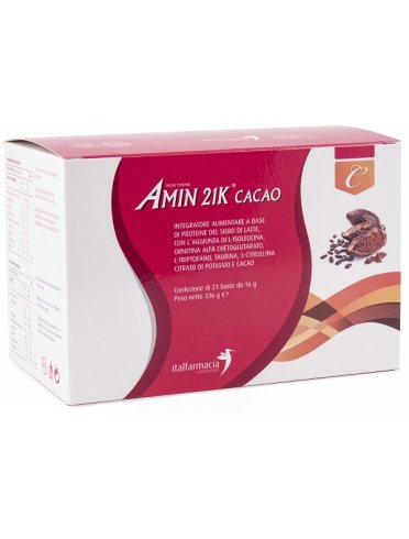 Amin 21k cacao integratore proteico 21 bustine
