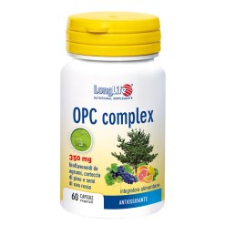 LongLife OPC Complex 350 mg - Integratore per la Funzionalità del Microcircolo - 60 Capsule Vegetali