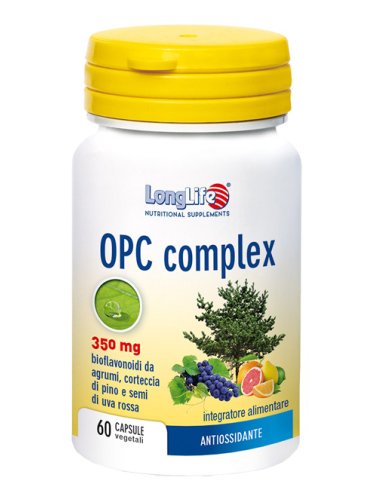 Longlife opc complex 350 mg - integratore per la funzionalità del microcircolo - 60 capsule vegetali
