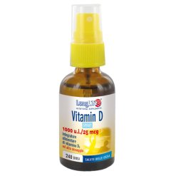 LongLife Vitamin D3 1000 U.I. - Integratore Spray per il Benessere delle Ossa - 30 ml
