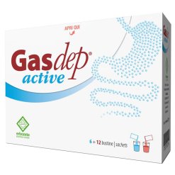 Gasdep Active - Integratore di Enzimi e Fermenti Lattici - 6 + 12 Bustine