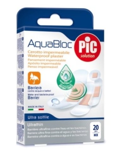 Cerotto pic aquabloc mix antibatterico 20 pezzi