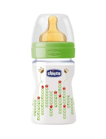 Chicco biberon well being in polipropilene unisex da 150 mlnormal lattice ita