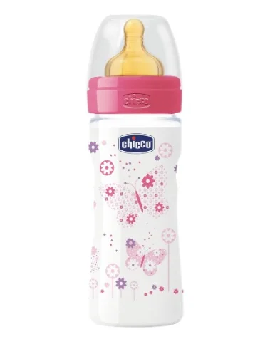 Chicco biberon benessere girl caucciu da 250 ml Chicco biberon benessere girl caucciu da 250 ml