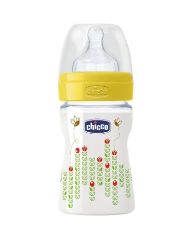 Chicco biberon well being in polipropilene unisex da 150 mlnormal silicone ita