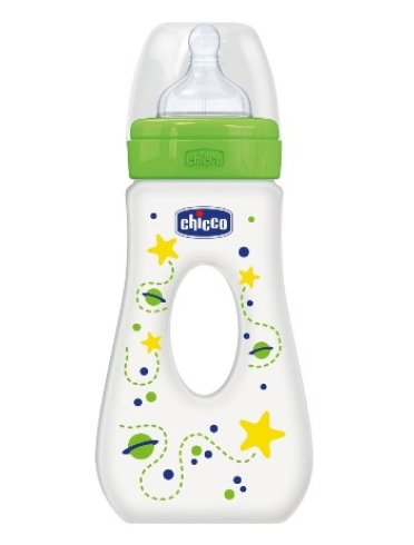 Chicco biberon well being passeggio in polipropilene unisexda 240 ml fast silicone