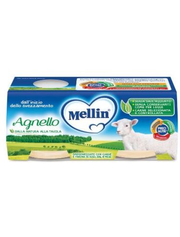 Mellin omogeneizzato agnello 2x120g