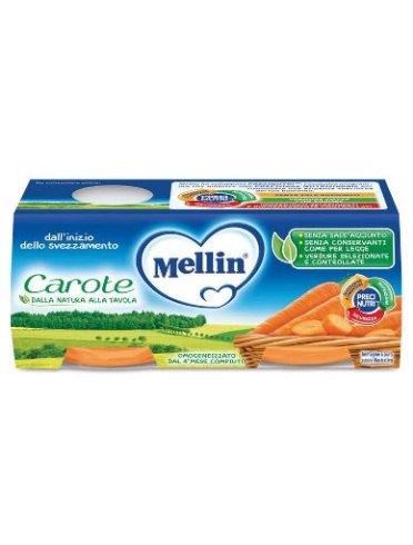 Mellin omogeneizzato carote 2 x 80 g