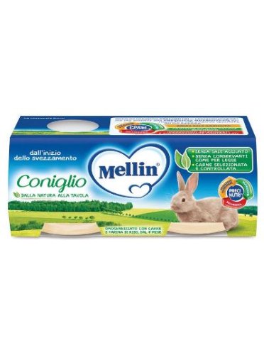 Mellin omogeneizzato coniglio 2x120 g