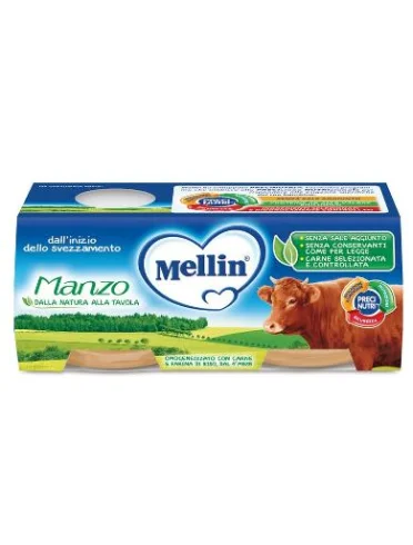 Mellin omogeneizzato manzo 2x80g Mellin omogeneizzato manzo 2x80g