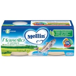 Mellin Omogeneizzato Nasello e Verdure 2x80g