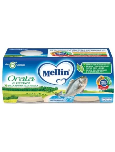 Mellin omogeneizzato orata e verdure 2x80g Mellin omogeneizzato orata e verdure 2x80g