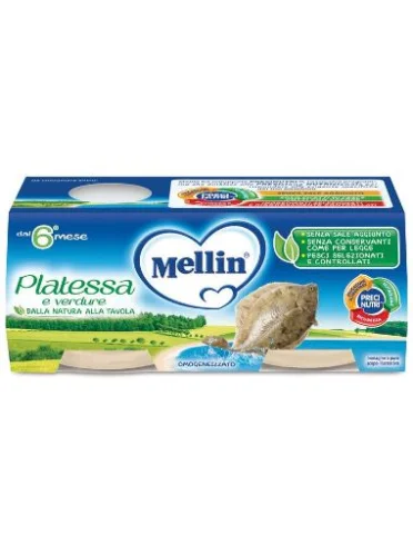Mellin omogeneizzato platessa e verdure 2x80g Mellin omogeneizzato platessa e verdure 2x80g