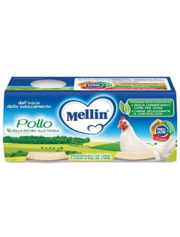 Mellin omogeneizzato pollo 2x120 g