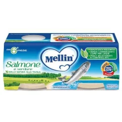 Mellin Omogeneizzato Salmone e Verdure 2x80g
