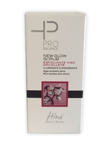 Hino natural skincare pro balance new glow scrub esfolianteviso decollete 50 ml