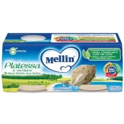 MELLIN OMOGENEIZZATO PLATESSA 4 PEZZI X 80 G