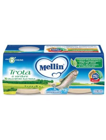 Mellin omogeneizzato trota 2 x 80 g