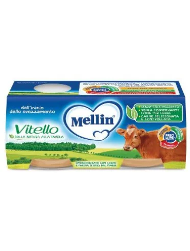 Mellin omogeneizzato vitello 2x120g Mellin omogeneizzato vitello 2x120g