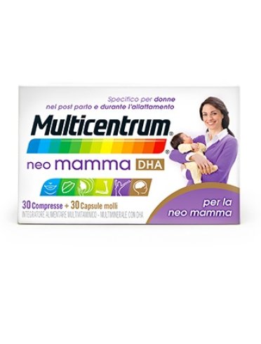 Multicentrum neo mamma dha - integratore multivitaminico - 30 compresse + 30 capsule molli