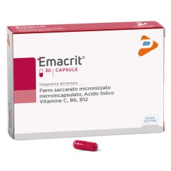 Emacrit - Integratore di Ferro e Acido Folico - 30 Capsule