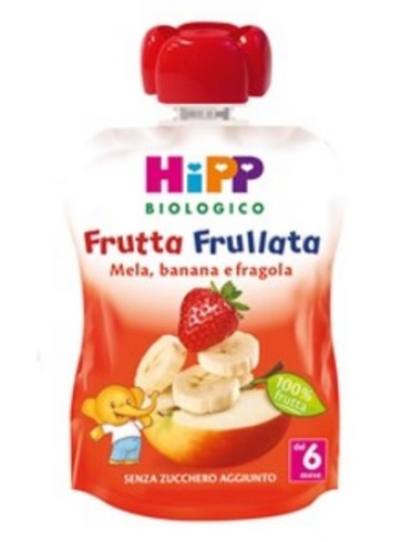 Hipp bio hipp bio frutta frullata mela banana fragola 90 g