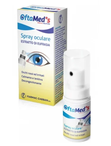 Oftamed's spray oculare occhi rossi e irritati estratto eufrasia 10 ml Oftamed's spray oculare occhi rossi e irritati estratto eufrasia 10 ml