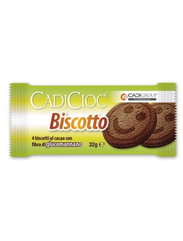 Cadicioc - biscotti al cacao con fibra di glucomannano - 4 pezzi