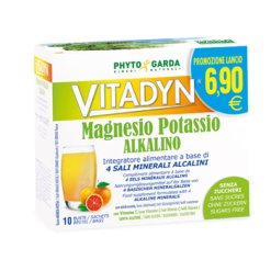 Vitadyn Alkalino - Integratore di Magnesio e Potassio Senza Zucchero - 10 Bustine