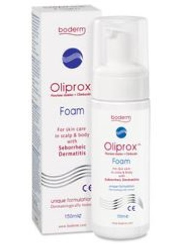 Oliprox schiuma corpo e capelli antidesquamazione per dermatite 150 ml