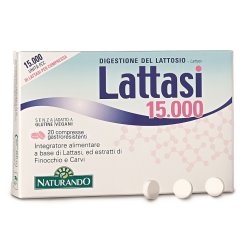 Lattasi 15.000 - Integratore per la Digestione del Lattosio - 20 Capsule