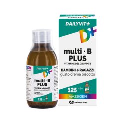 Massigen Dailyvit+ Multi B Plus - Integratore di Vitamina B per Stanchezza di Bambini e Ragazzi - 125 ml