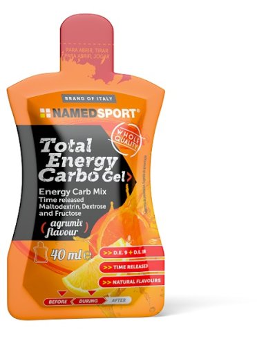 Named sport total energy carbo gel - gel energetico - gusto agrumi 40 ml