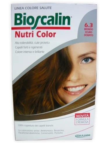 Bioscalin nutri color 6,3 biondo scuro dorato sincrob 124 ml Bioscalin nutri color 6,3 biondo scuro dorato sincrob 124 ml