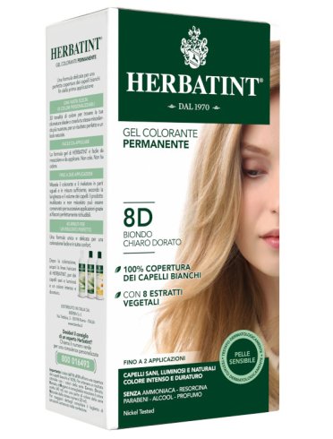 Herbatint 8d biondo chiaro dorato 150 ml