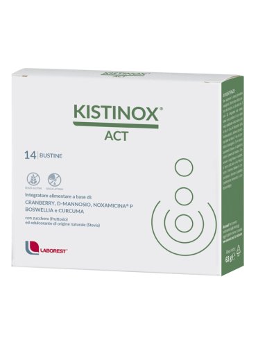 Kistinox act - integratore per la funzionalità dell'apparato uro-genitale - 14 bustine