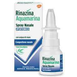 Rinazina Aquamarina - Spray Nasale Soluzione Ipertonica con Eucalipto - 20 ml