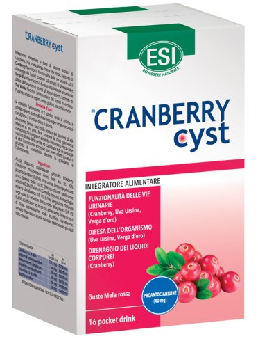 Esi cranberry cyst - integratore vie urinarie - 16 pocket drink